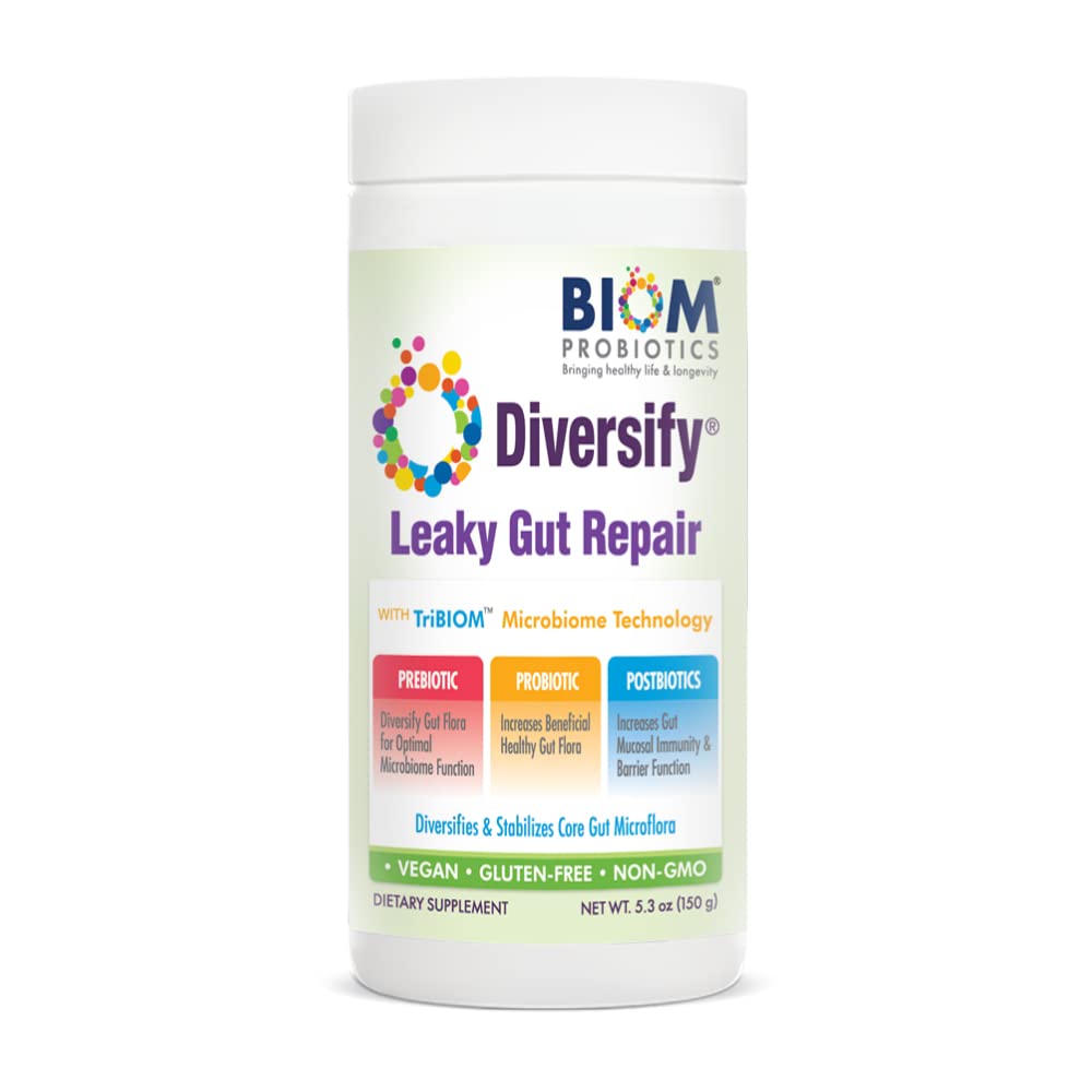 Diversify® Total Gut Health Human Milk Oligosaccharides with prebiyotiks + dirençli Starch. Dayanıklı Probiyotik Formula Leaky Gut. Vegan, Non-GMO Gluten-Free (1 Unit) ile Yardım etmek için