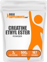 BulkSupplements.com Kretine Ethyl Ester HCl Toz - Kretine Ethyl Ester Toz - Unflavored & Gluten Free, 3g per Service, 500g (1.1 lbs)