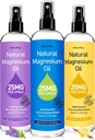 Magnezyum yapıştırıcısı, Ayaklar için Saf Magnezyum Yağı, Kas Relaxation &Better Sleep için Ideal Hediye,Rapid Abors,Quick Kurutucu Without Residue-Unflavored.