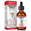 Kediler için Urinary Tract, Doğal Kedi Urinary Tract Enfeksiyon Tedavisi Ayakları - Destekler Bladder, Kidney Stone, Dog UTI, Cranberry Kidney Bladder Support Supplement, Chicken Flavor - 60 ml / 2.02oz