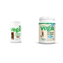 Vega protein ve Yeşiller Protein Toz, Çikolata ve Orijinal Protein Toz, Kremy Vanilla Plant Temel Protein Su, Süt ve Smoothies için Mix, 32.5 oz