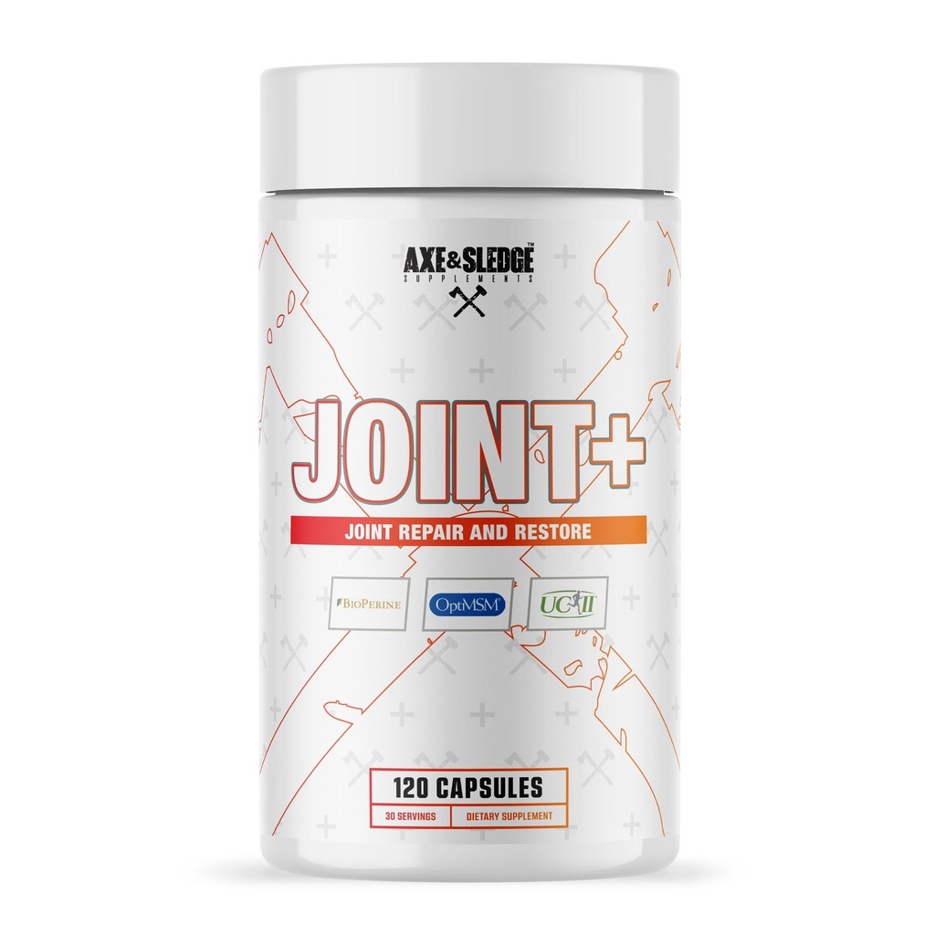 Axe & Sledge Ortak+ | Ortak Sağlık Desteği UC-II Collagen, Glucosamine, MSM, Bioperine | 1g Glucosamine, 500 mg OptiMSM, 40 mg UC-II Collagen | 30 Hizmet