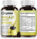 Shilajit Pure Himalayan Organik Shilajit Gummies,5000MG Shilajit Supplement for Men & Women with 85+Trace Minerals & Fulvic Acid, Focus, Energy & Immune, Non-GMO|60, Count2 Packs