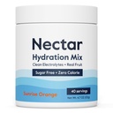 Nectar Sugar Free Electrolytes Toz - Organik Meyveler Şeker veya Calories - Hydration Toz Dehidrasyon Yardımı ve Hızlı Rehidrasyon - Keto ve Paleo (Orange 40 Hizmet Tub)