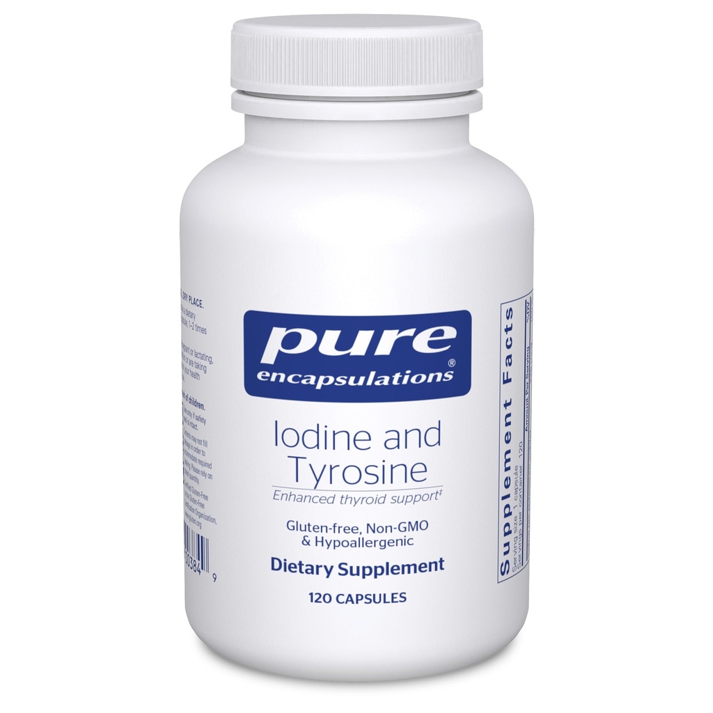 Pure Encapsulations Iodine and Tyrosine | Hipoallergenic Supplement for Betterd Yourroid Support | 120 Capsules