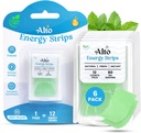 Alto Energy Strips, hizmet başına 80 mg Natural Caffeine ile - 10X Faster Abors | 12 Deliciously Minty Strips , 12 Energy Drinks | Energy and Focus Boost Anytime, Anywhere – 6 Pack