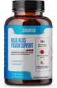 Blue Bliss Vision Support - Eye Vitamins with Lutein, Biotin, Bilberry and Zeaxanthin - Yetişkinler için Sağlık ve Koruma Için Vitamini 60 Veggie Capsules 30 Day Supply