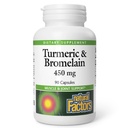 Doğal Faktörler, Turmeric & Bromelain 450 mg, Kas ve Ortak Destek, 90 Capsules