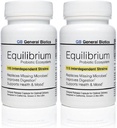Equilibrium Probiyotik Supplement with Prebiyotik - Daily Time Release - 60 Etkili Swallow Capsules - Dünyadaki En Yüksek Strain Kont - 2 Şişes