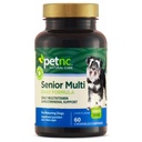 Petnc Natural Care Senior Multi Chewables (60 Kont), Daily Dog Multivitamin & Multimineral Destek, çinko, Magnezyum, Iron & More, Supports General Health, For Olgun Köpekler, Liver Flavor