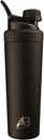 AeroBottle Cryo Shaker Cup, Insulated Stainless Steel Water Bottle and Protein Shaker, Mixes Protein and Pre Workout With Turbulent Mixing Technology, No Blending Ball or Wisk, 26oz, Black Ice