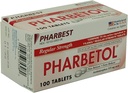 Pharbetol Acetaminophen 325 mg Düzenli Kuvvet, Ağrı Reliever, Ateş Tanım Tabletleri,100 Kont ( 1 Pack of 1)