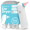 Ear Kurutucu + Case | USA | 1 Yıl Garanti | Red Light Therapy ile Yeniden Yararılabilir Kulak Su Kurusu Ölçeği Ikinci Sıcak Havayı Annoying Mayomers Ear Enfeksiyonları Bir Kulak Akışı Olarak Mücadele Etmek Için Kulak Enfeksiyonları Yıkamak için Kulaklara Uygundur