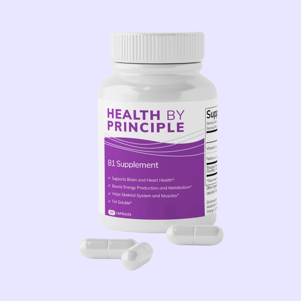 B1 Supplement (TTFD) – Enerji Üretimi, Bilişsel Sağlık,Digestion Desteği – 100 Capsules