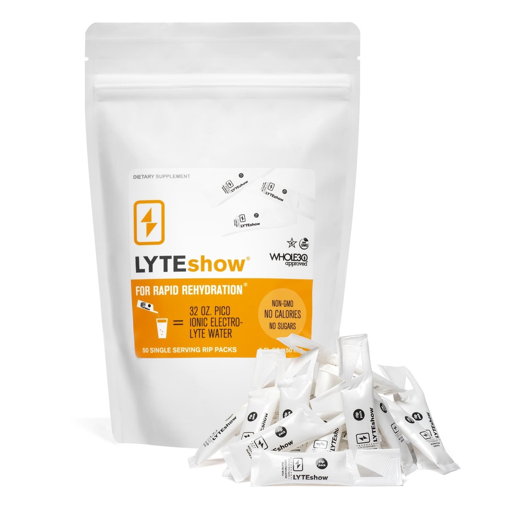 LyteLine Electrolyte Drops for Water – Sugar-Free for Hydration and Immune Support - 50 Single Services - Keto Friendly - Çinko ve Hızlı Rehidrasyon için Magnezyum