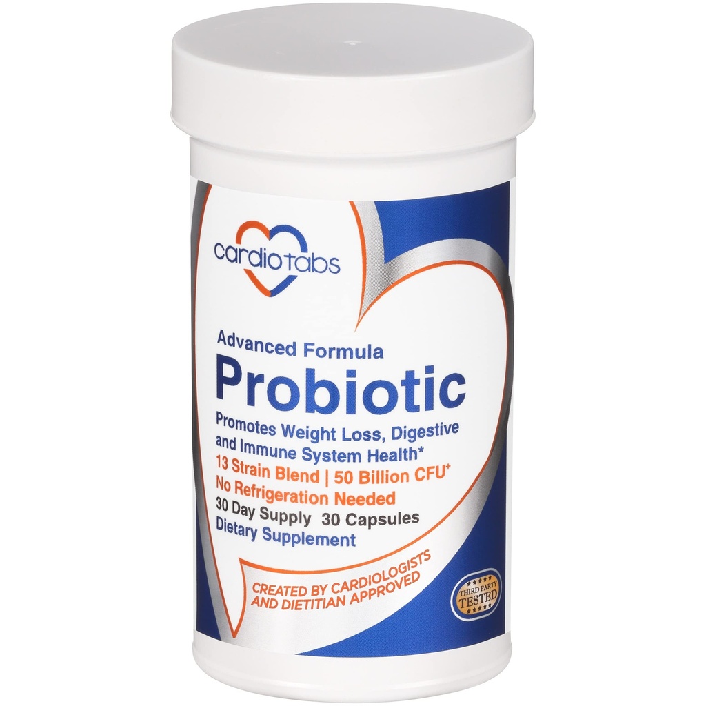 Gelişmiş Probiyotik w / 50 Milyar CFU Per, Raf Stable, Men's and Women's Probiyotik Supplement to Stay Fit, 30 Capsules