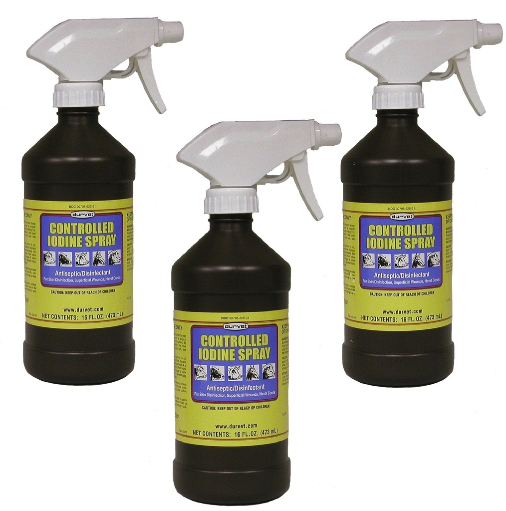 (3 Pack) Durvet Iodine Spray, 16-Ounces Her Şeyi Kontrol etti