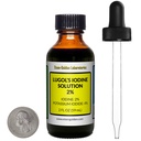 Lugol's Iodine / 2 Çözüm / 2 Oz bir Amber Glass Şişe / Free Dropper
