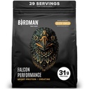 BIRDMAN Falcon Performansı Vegan Protein Toz, 31g protein, 5g Kretine, 5g BCAA, Probiyotikler, Electrolytes, Pre Workout, Low Carb, Sugar Free & Dairy Free, Plant Based Vanilla proteini, 29 Servisler