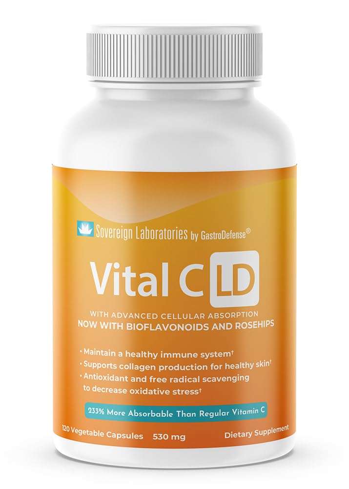 Vital C-LD - Gelişen Liposomal Vitamin C - 530 mg Capsules - 120 Kont