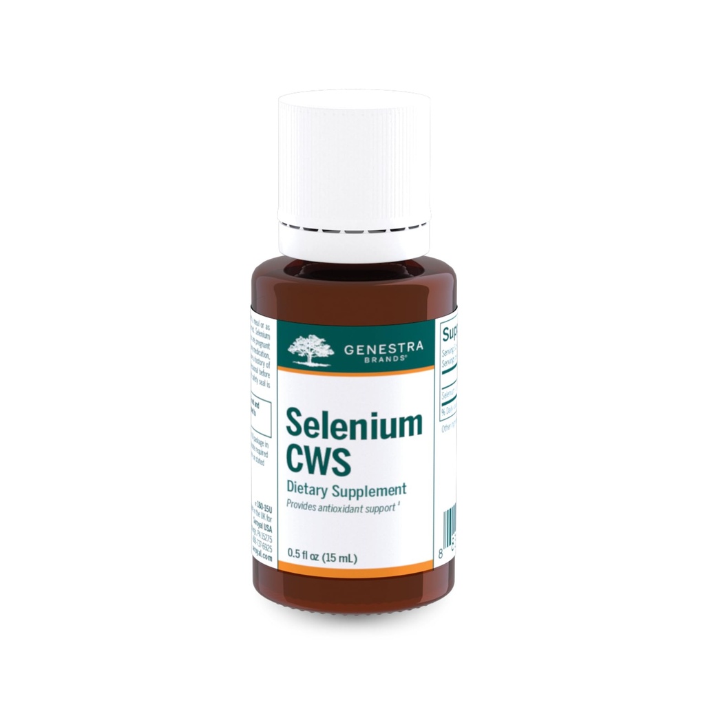 Genestra Brands Selenium CWS | Antioksidatif Strese Karşı Koruma Yardımları | 0,5 fl. oz.