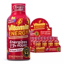 Enerji Vitamini Immune+ Ekstra Kuvvetli Enerji Shot Meyve Zü, 260 mg Doğal Caffeine, B-Vitamins, Citicoline, Green Tea, Immunity & Focus Support, Zero Sugar, Gluten-Free 1.93 fl ozzz