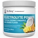 Dr. Berg Zero Sugar Hydration Keto Electrolyte Toz - Pids & Real Pink Himalaya Salt (NOT Table Salt) - Tropikal Coconut,app Pinele & Orange Drink Supplement 50 Hizmetler