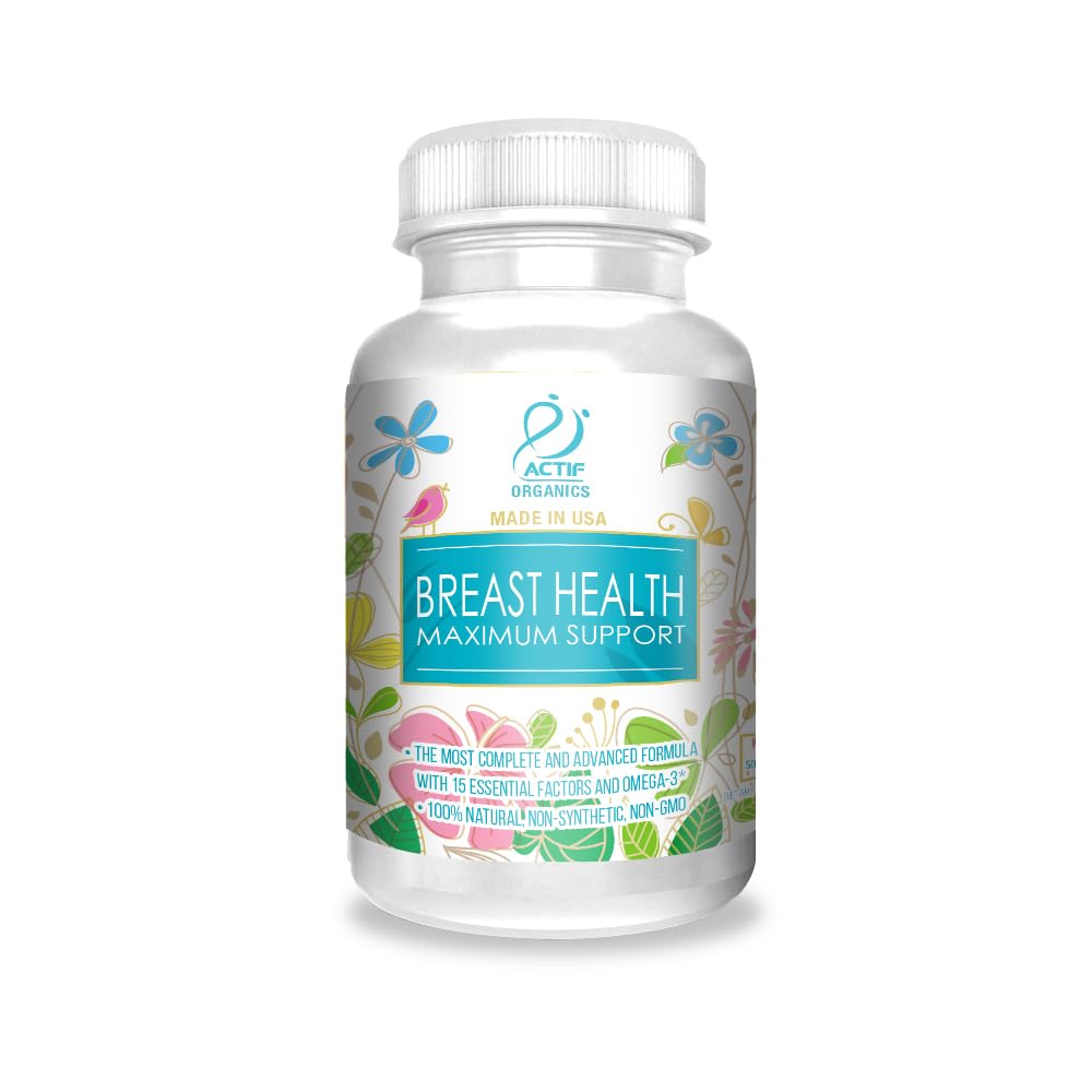 ACTIF Meme Sağlığı 15 Gelişmiş Faktörler ve Omega-3 ile maksimum Destek - ABD'de yapılan GMO, 90 Count