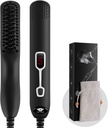 Erkekler için Ayıd Düzener Comb - Yükseltilmiş Profesyonel Elektrikli Erkekler Ayılı Fırça Portatif Anti-Scald 5 Atıcı Sıcaklıklar ve LCD Ekran