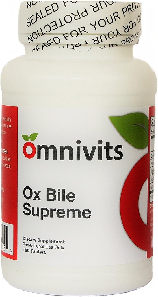 Ox Bile Yüksek | Bile Salts, Digestive Enzymes & Betaine Organik Arıt Yoğunluğu | Liver ve Gallbladder Function | Fat Digestion | 180 Tablet