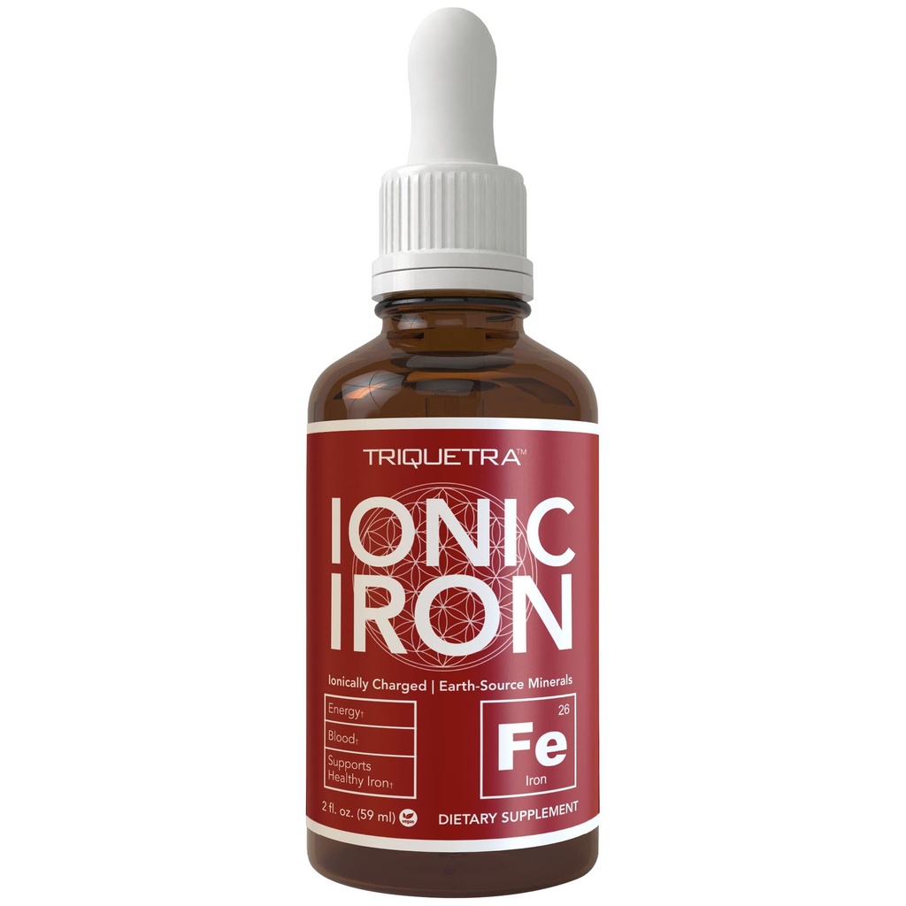 Ionic Liquid Iron Supplement (236 Hizmet) - En Yüksek Absorpsiyon Oranı Küçük Dose & Less Stomach Issues - Non-Flavored, Vegan, Ionically Charged, Earth- Sourced Minerals