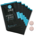 Zaca Recovery Chewable Supplement | Hydrate + Revive | Parti, Seyahat, Egzersiz ve Altitude | Sugar Free & Gluten Free | Karma Berry, 6 Packets = 12 Tabletler