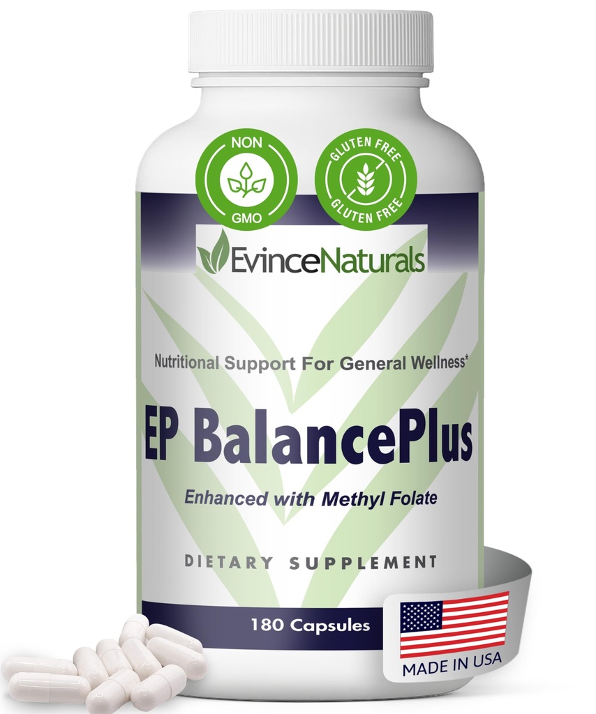 EP BalancePlus Yetişkinler için Multivitamin - Erkekler ve Kadınlar için Vitaminler ve Mineraller - Beslenme Desteği için Medeniyet ve Amino Asitler - General Wellness Supplement, 180 Capsules