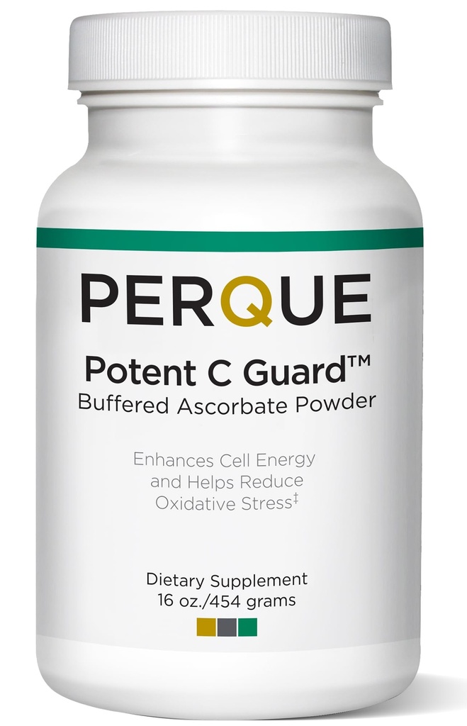 PERQUE Buffered Vitamin C Ascorbate Toz - pH Dengeli, Vejetaryen, Allergen-Free C Supplement - Fast-Acting Antioksi Support -Effervescent Toz, Magnezyum, Pyum & çinko - 16 ozzz