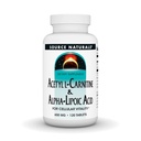 Source Naturals Acetyl L-Carnitine & Alfa-Lipoic Acid 650mg - 120 Tablet