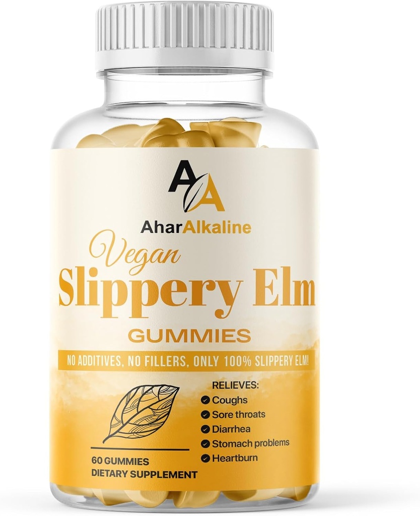 Terpery Elm Gummies, Sore Throats ve Digestion için Tamam, Meyve Flavored, 60 Kont ( 1)