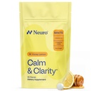 NöroGum Calm & Clarity Mints (Honey Lemon, 90 Adet) | GABA + L-Theanine + Vitamin D3 | Sugar Free Mood & Stress Relief Supplement