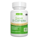 Igennus Super B-Complex Torchated B Vitamins - Sustained release, Clean Label & High Abxia, 5-MTHF Folate & Torch B12, Enerji, Mood & Cognitive Performance, Lab Onaylandı, 60 Küçük Tabletler