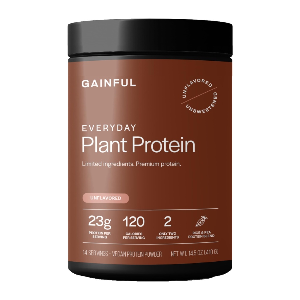 Günlük Bitki Protein Tozu, Hizmet başına 23g Plant proteini, Unflavored, Supports Strength, Recovery ve Dengeli Beslenme, Vegan, Gut Friendly, No Yapay Malzemeler, 14 Hizmetler