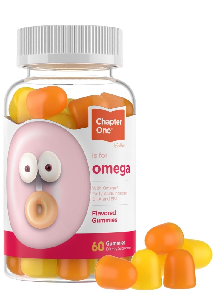 Zahler - Bölüm One Omega 3 Gummies for Kids (60 Kont) - No Fish Oil, Kosher, Omega 3-6-9, EPA & DHA