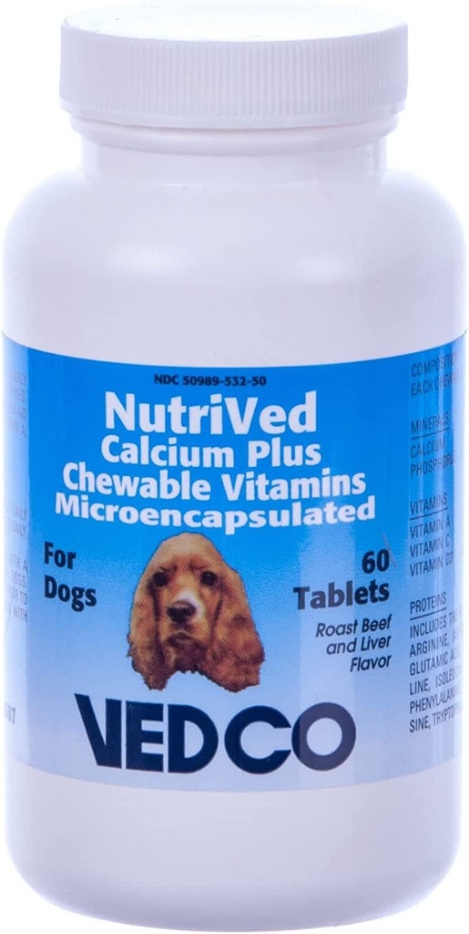 Köpekler için NutriVeduba Plus Chewable Tabletler (60 Kont)