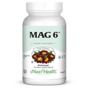 Magnezyum B6 Mag 6 Magnezyum B6 Vitamin B6 Sağlıklı Kemik Mineralizasyonu, Destek Nerve & Muscle Function, Energy Metabolism - Non-GMO, Vegan, Gluten Free, Kosher 60 Capsules