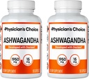 Doktor'un CHOICE Ashwagandha 1950mg Organik Ashwagandha Root Toz Black Pepper Extract, Stres Desteği, Mood Support Supplement, 90 Veggie Ashwagandha Capsules - 2 PCKdha Capsules - 2 PCK