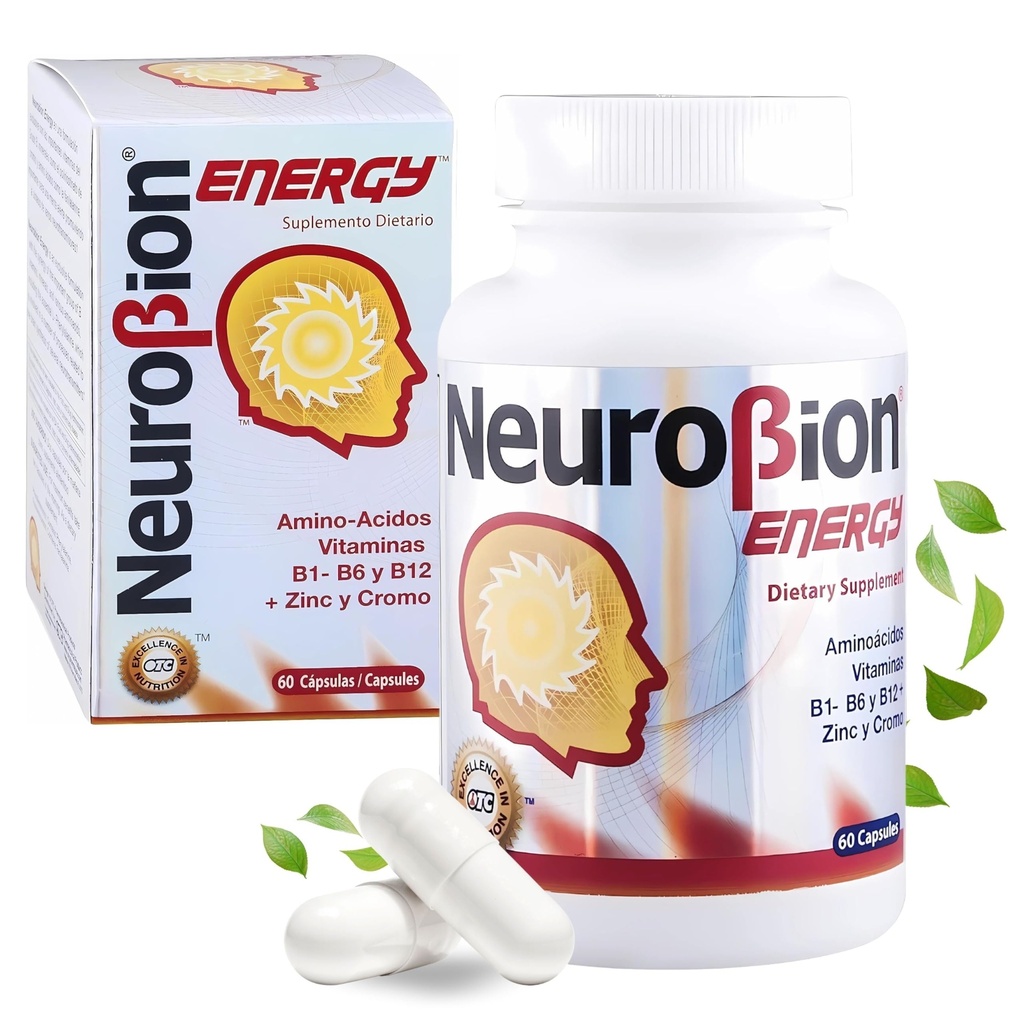 60 Caps Neurobion Energy - Amino Asits Vitamin B1 B2 B6 B12 - Beyin Uyarısını Arttırıyor & Stamina