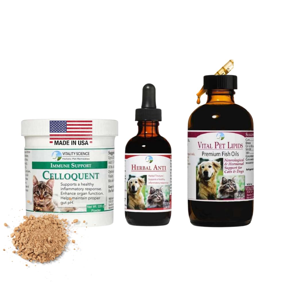 Vitality Science Advanced Immune Restoration Supplements for Cats | Intense Rejenerasyon Protokolü | Ağrı Yardımı (Küçük)