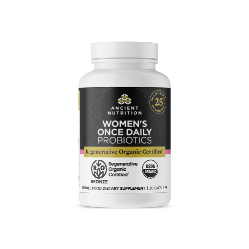 Eski Beslenme Rejeneratif Organik Kadınlar Için Probiyotikler, Probiyotikler Kadınlar Günde Bir Kez, Sağlıklı Digestion ve Immune System Function Support, 25 Milyar CFUs* In Service, 30 Count CFUs