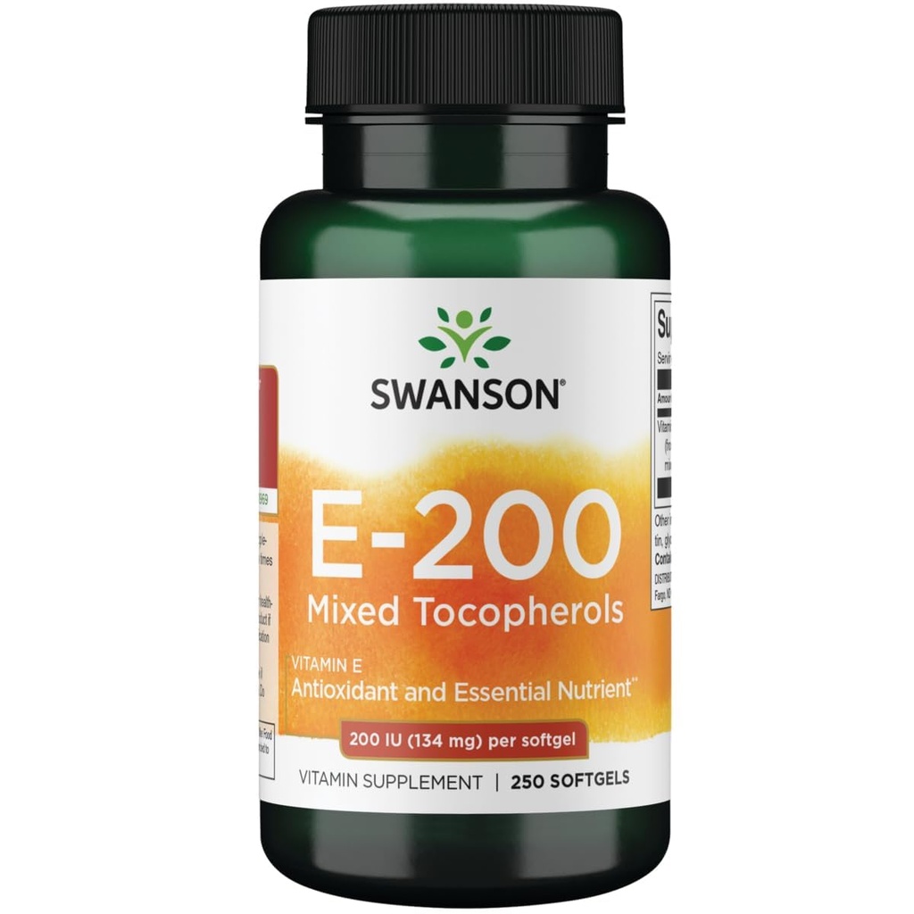 Swanson Vitamini 200 Iu (134 Milligram) 250 Sgels