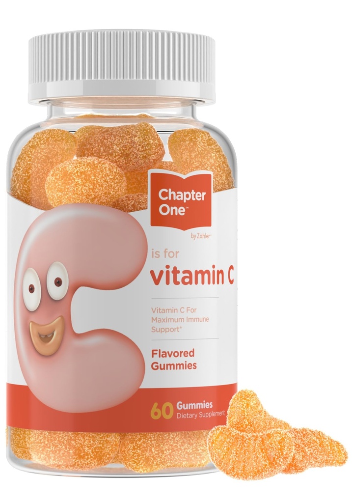 Zahler - Yetişkinler ve Çocuklar için Bir C Gummies 125 mg (60 Flavored Gummies) sertifikalı Kosher Gummy Vitaminleri C Chewable Vitamin C Gummy - Vitamin C Gummies Kids