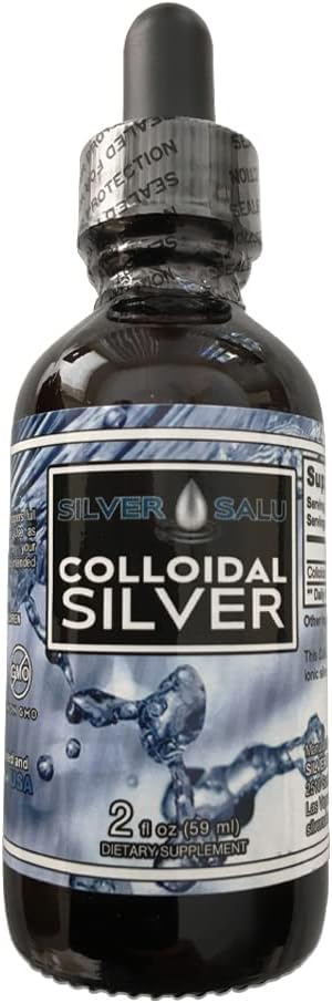 Immune Support için Colloidal Silver Liquid Mineral Supplement, 57 Drops hakkında 1,9 ml'ye hizmet et