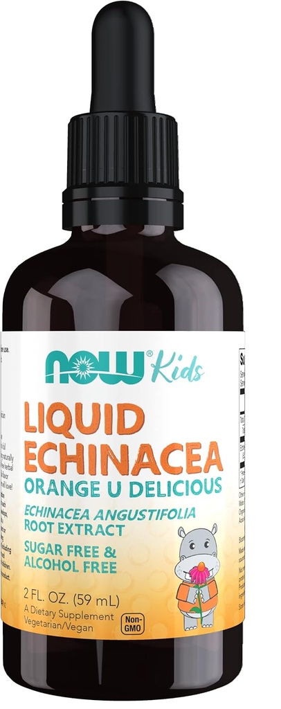 Şimdi Gıdalar Tamamlar, Çocuklar Sıvı Echinacea ile Dropper, Immune System Support, Çocuklar için Formula, 2 Fl Ounce ambalajı, değişebilir